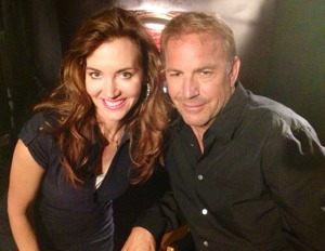 Kevin Costner and Wendy Griffith
