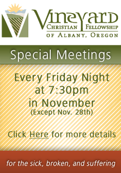 VCF Special Meetings